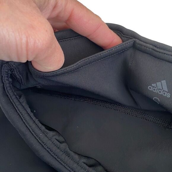 Nearly New! Adidas Black White Stripe Climalite Pants/Leggings - Size Small - Picture 10 of 12